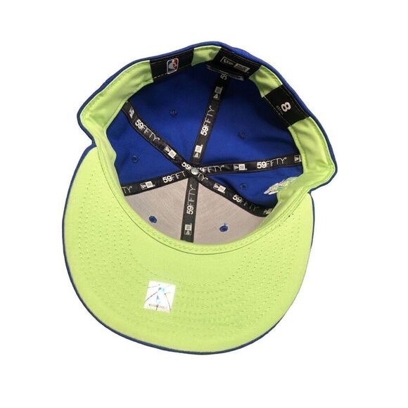 New Era Golden State Warriors Pop Citrus 59FIFTY Fitted Cap Hat Size 8 - Picture 5 of 5